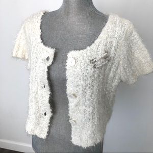 The lil retro crop cardigan.